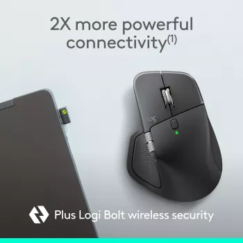 Logitech MX Master 4 for Business rato – sem fios + Bluetooth, 8000 DPI, grafite | Logitech