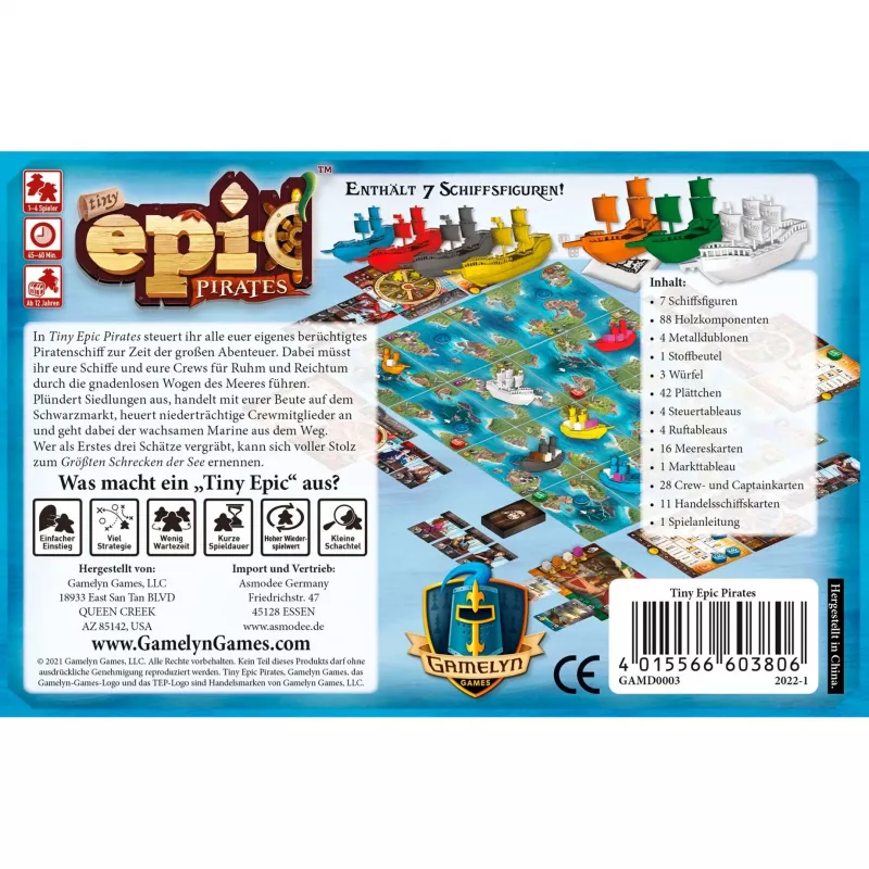 Tiny Epic Pirates Jogo de Família