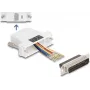 DeLOCK 67114 Kit de montagem de D-Sub 25 pinos macho para RJ45 fêmea, branco
