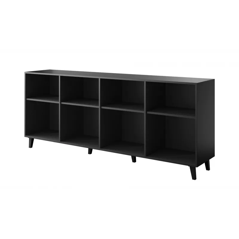 Cómoda Cama Meble ETNA 2000×420×820 mm, preto mate, aglomerado
