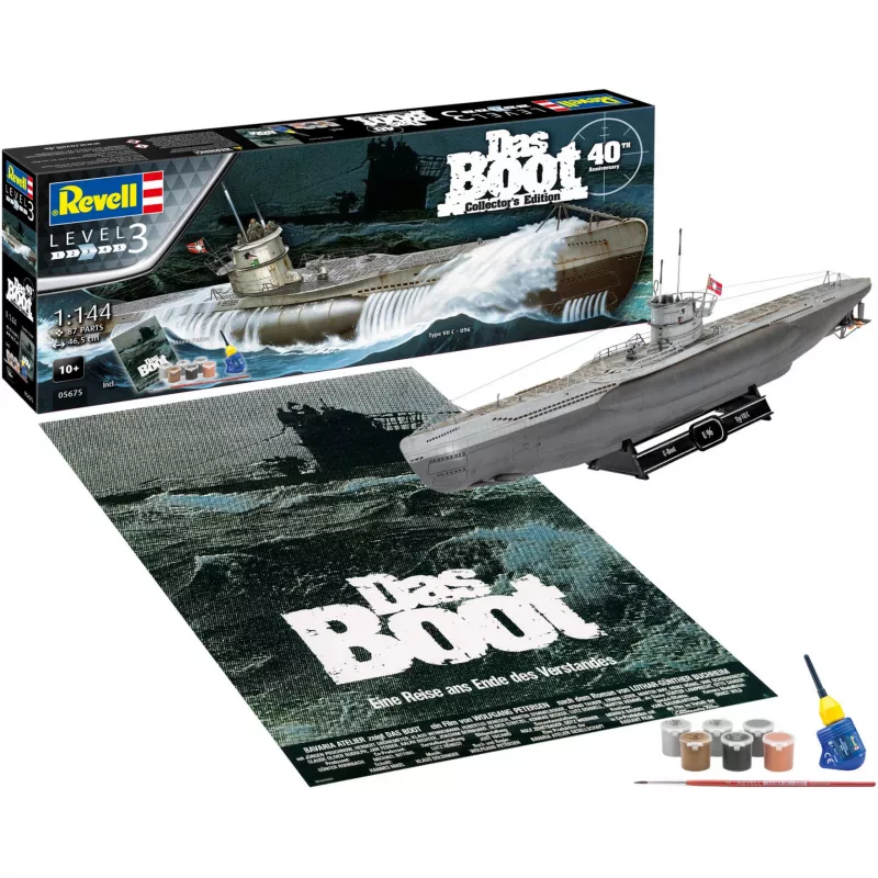 Modelo à escala Revell DAS BOOT conjunto de presente 40.º aniversário