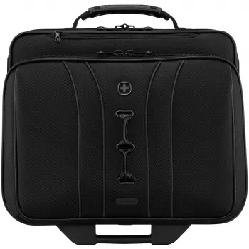 Mala para portátil com rodas Wenger Legacy Série preta para 15,6 polegadas (39,62 cm) com compartimento para tablet