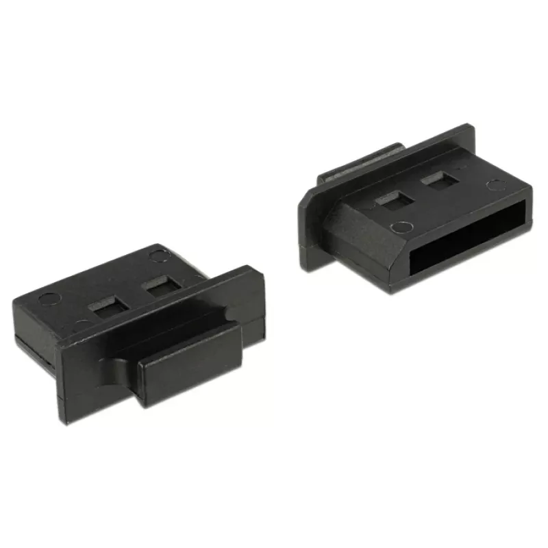 Tampa de proteção para conetor fêmea DeLOCK 64025 DisplayPort preta