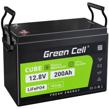 Bateria LiFePO4 Greencell - 200Ah - 12,8V - 2560Wh L (CAV04S)