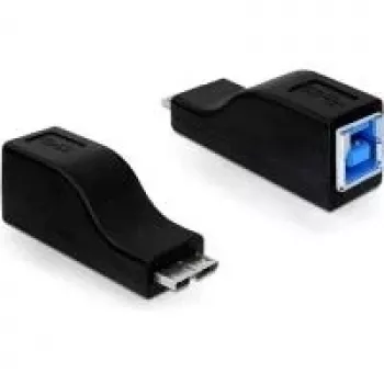 Adaptador de cabo micro USB-B macho USB-B fêmea Preto DeLOCK 65216