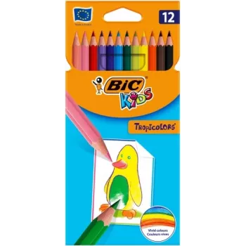 Lápis de cor BIC TROPICOLORS 12 cores 022503