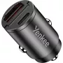 Carregador de automóvel YENKEE CAR 02 Power Delivery 30W com conectores USB-A e USB-C