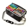 Conjunto de marcadores Extralink MARKERY 204 unidades — conjunto de marcadores à base de álcool, várias cores, 204 unidades