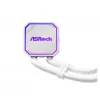 Refrigerador de CPU ASROCK Pro 360 ARGB White – refrigerador líquido AIO de 360mm, iluminação ARGB, acabamento branco