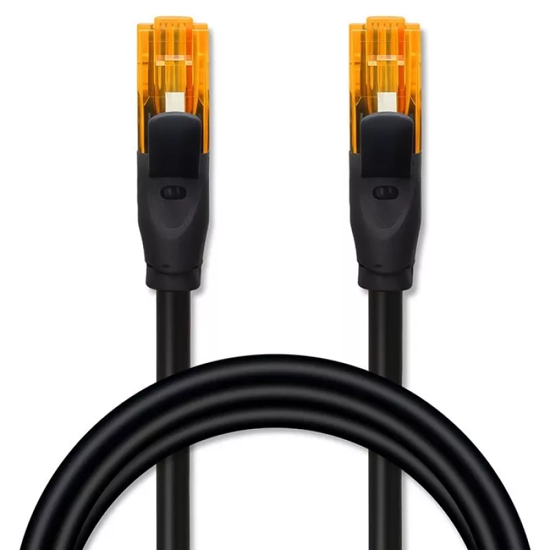 Cabo de rede UTP Cat6 QOLTEC 25 m, 2×RJ45, preto
