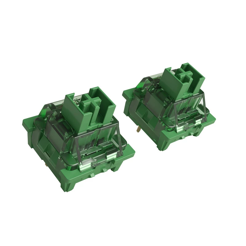 Interruptor AKKO V3 Pro Matcha Green, mecânico, 3 pinos, linear, haste MX, 50 g - 45 unid.