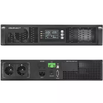 UPS Qoltec 52285 (fonte de alimentação ininterrupta) dupla conversão (online) 1 kVA 1000 W 2 saídas AC