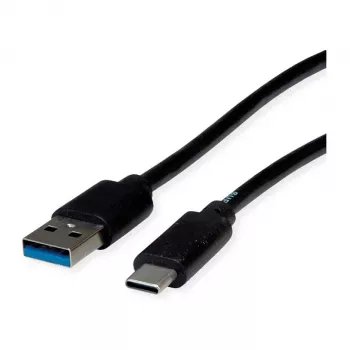 Cabo ROLINE RM USB 3.2 Gen 1, A-C, ST/ST, preto, 1 m