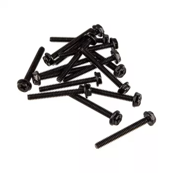 Parafusos para ventoinha de radiador XSPC tipo 6-32, 30mm (16 unidades) - preto
