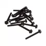 Parafusos para ventoinha de radiador XSPC tipo 6-32, 30mm (16 unidades) - preto