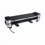 Raclette de ferro fundido RC 140 preto/inox, 600 Watt, placa de grelhar reversível