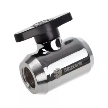Acessório de refrigeração BitsPower BP-MVV-SLBK — acabamento preto-prateado
