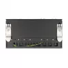 Patch panel DELOCK Mini Desktop RJ45 8 portas Cat.6A blindado preto para secretária, parede ou calha DIN