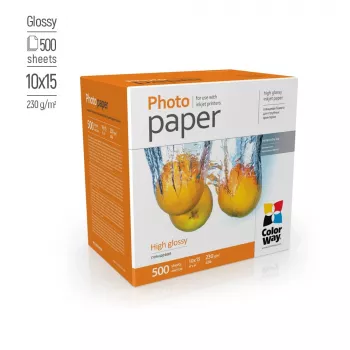 Papel fotográfico ColorWay PG2305004R 230 g/m² 10x15 cm 500 folhas