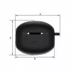 Capa de silicone Manta RYTMO para auriculares TWS, preto (MTWS008ETUI)