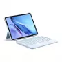 Teclado Inateck KB04122 QWERTZ Bluetooth com touchpad, bateria integrada de 500 mAh, azul