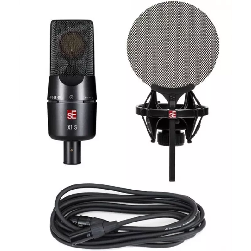 sE Electronics X1 S Vocal Pack Preto Microfone de Estúdio
