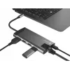 NATEC Fowler Plus USB Type-C preto cinzento MicroSD SD hub