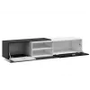Móvel de TV Cama SIGMA1 180 branco/preto brilhante