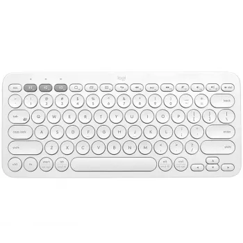Logitech Multi-Device K380 - Teclado - Sem fios - Bluetooth 3.0 - Alemão - Branco sujo