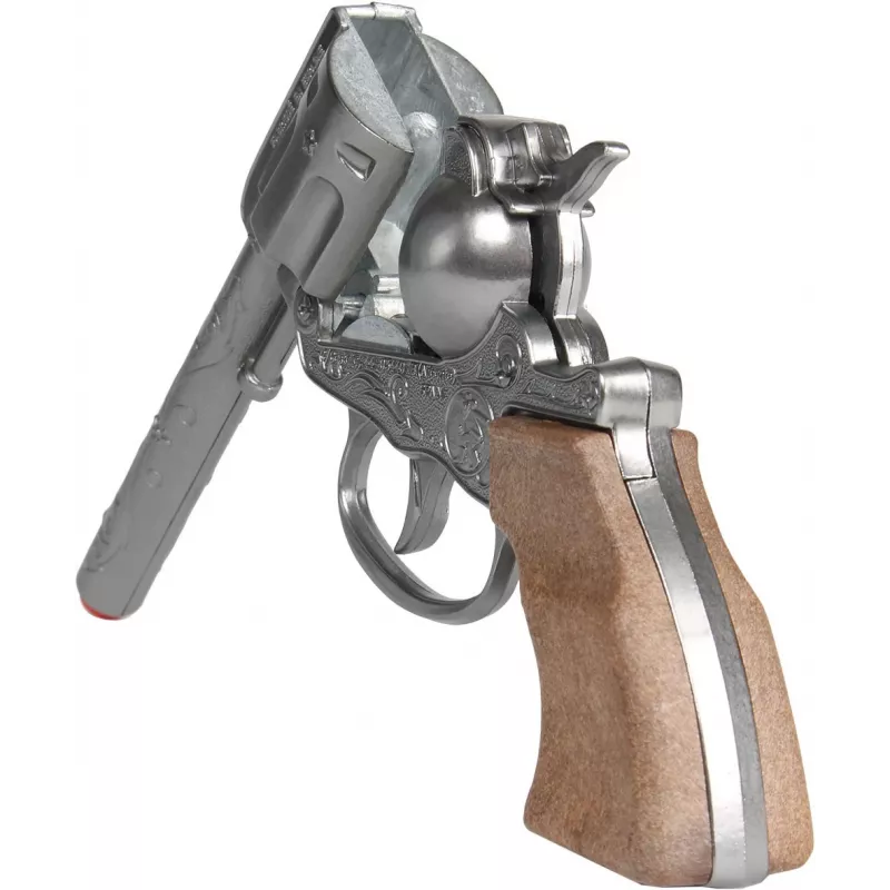 Revólver cowboy de brinquedo em metal Gonher 8 tiros modelo 239842