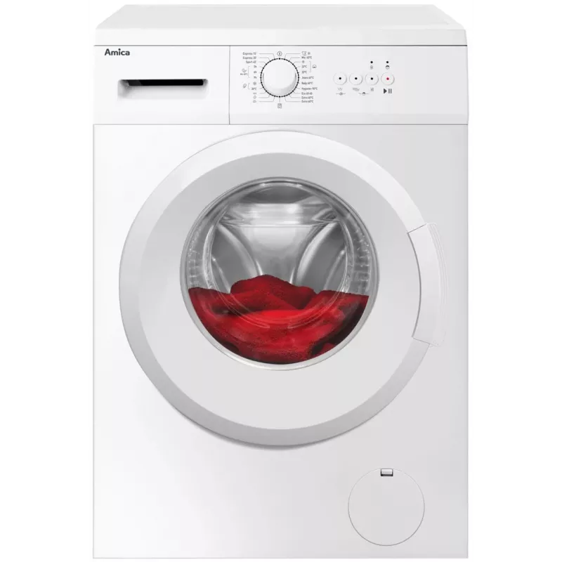 Amica WA0S610DO máquina de lavar roupa de carga frontal, 6 kg, 1000 rpm, branca