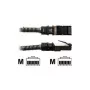 Cabo de rede PatchSee PCI6 FTP preto Cat6a 1,2 m