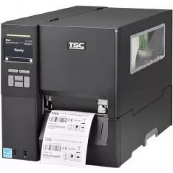 Impressora de etiquetas TSC MH341, 12 pontos/mm (300 dpi), enrolador, disp., RTC, USB, RS232, Ethernet, transferência térmica, resolução: 12 pontos/mm (300 dpi), largura de impressão (máx.): 104 mm, diâmetro do rolo