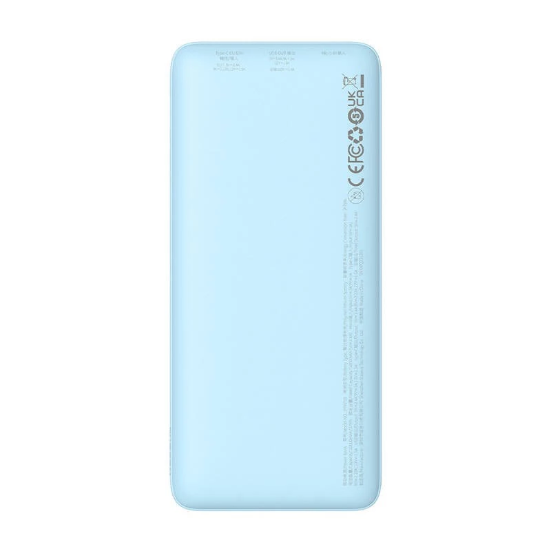 Powerbank portátil Baseus Airpow 10000 mAh, 20W, LiPo, USB-C + USB-A, azul