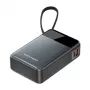 Powerbank portátil Vention FHYB0 20000mAh 65W, 2× USB-C, 1× USB-A, preto