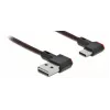 Cabo USB DeLOCK EASY-USB 2.0 ficha Type-A para ficha Type-C 0,5 m preto