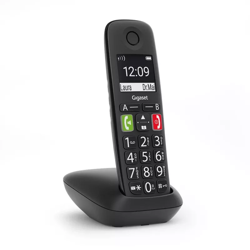 Gigaset E290 telefone sem fios, preto