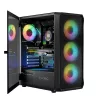 Caixa LOGIC CONCEPT Portos ARGB ATX Mid-Tower, preto