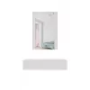 Penteadeira com espelho cama meble PAFOS 80×41,6×100 cm, branco mate, estrutura em MDF, 1 gaveta