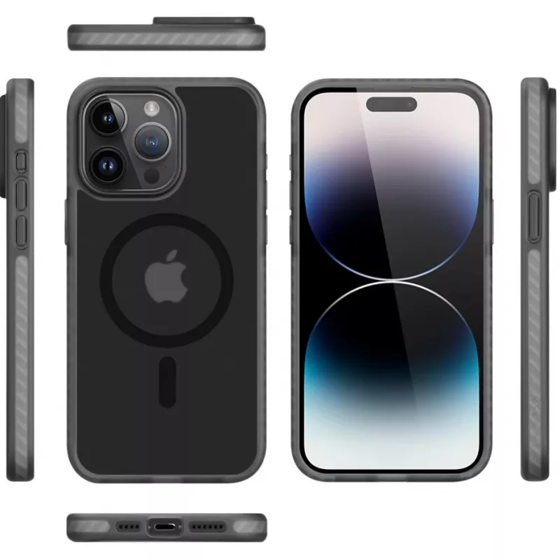 StyleShell Invisio, capa de telemóvel preta, iPhone 16 Pro Max