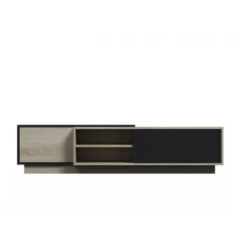 Móvel de TV Cama SIGMA1 180 carvalho Sonoma/preto brilhante