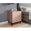 Mesa de cabeceira cama meble NOVA 44x40x52 cm rosa mate, 1 gaveta, estrutura 16 mm