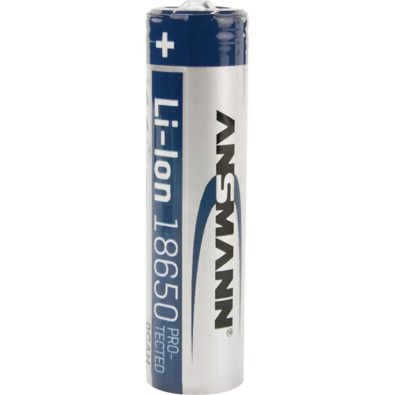 ANSMANN - Bateria 18650 - Li-Ion - 2600 mAh - 9,36 Wh - prateado (1307-0000)