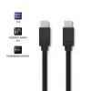 Ficha USB 3.1 Type-C macho para ficha USB 3.1 Type-C macho
