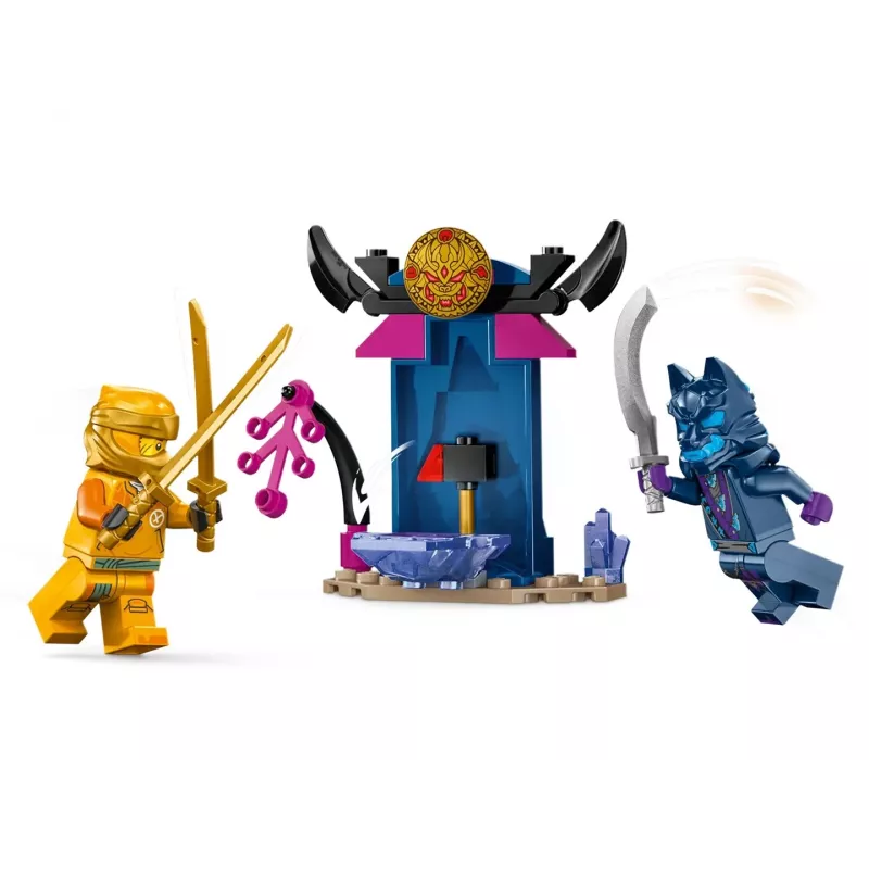LEGO NINJAGO Arin's Battle Mech Figura de ação Brinquedo ninja para rapazes e raparigas a partir de 4 anos, conjunto Dragons Rising com minifigura Arin e mini-katana