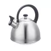 Chaleira Maestro MR1302 aço inoxidável 2,5 L, adequada para indução, apito com tampa articulada, pega preta