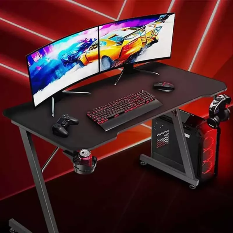 Mesa de computador Subsonic SA5706 preta reta PVC 120x60 cm