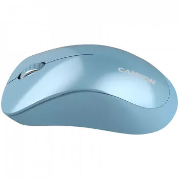 CANYON MW-11, rato sem fios 2,4 GHz, com 3 botões, DPI 1200, pilha: AAA*2 unid., azul, 67*109*38 mm, 0,063 kg