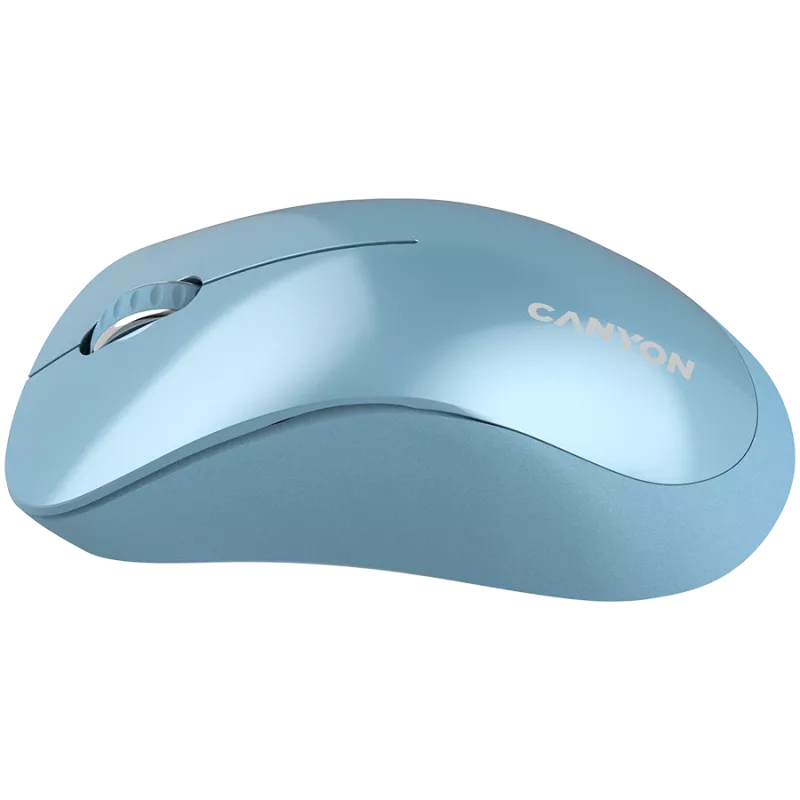 CANYON MW-11, rato sem fios 2,4 GHz, com 3 botões, DPI 1200, pilha: AAA*2 unid., azul, 67*109*38 mm, 0,063 kg