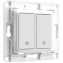 Interruptor de parede Shelly WS2 2 canais branco — interruptor Wi-Fi de parede de 2 canais Shelly WS2